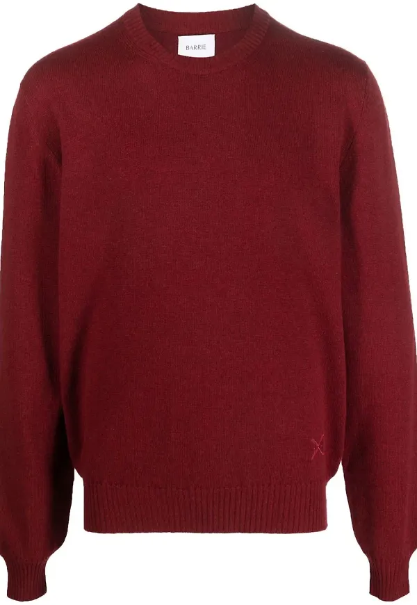 Barrie B Label kashmirtröja - Röd