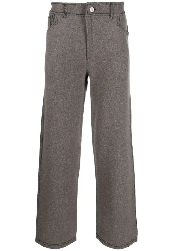 Barrie byxor med jeanseffekt - Brun