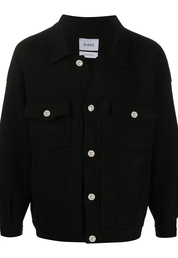 Barrie jeansjacka i oversize-modell - Svart