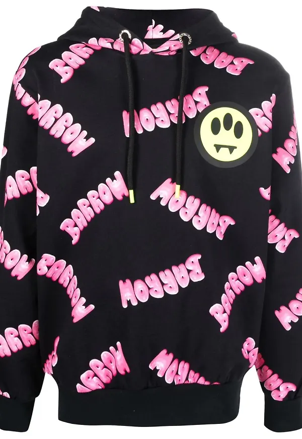 BARROW hoodie med logotyp - Svart