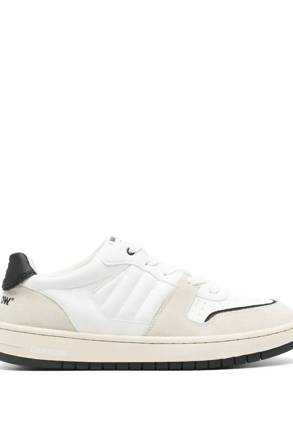 BARROW sneakers med panel - Vit