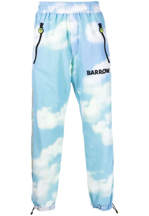 BARROW sweatpants med sidorand - Blå