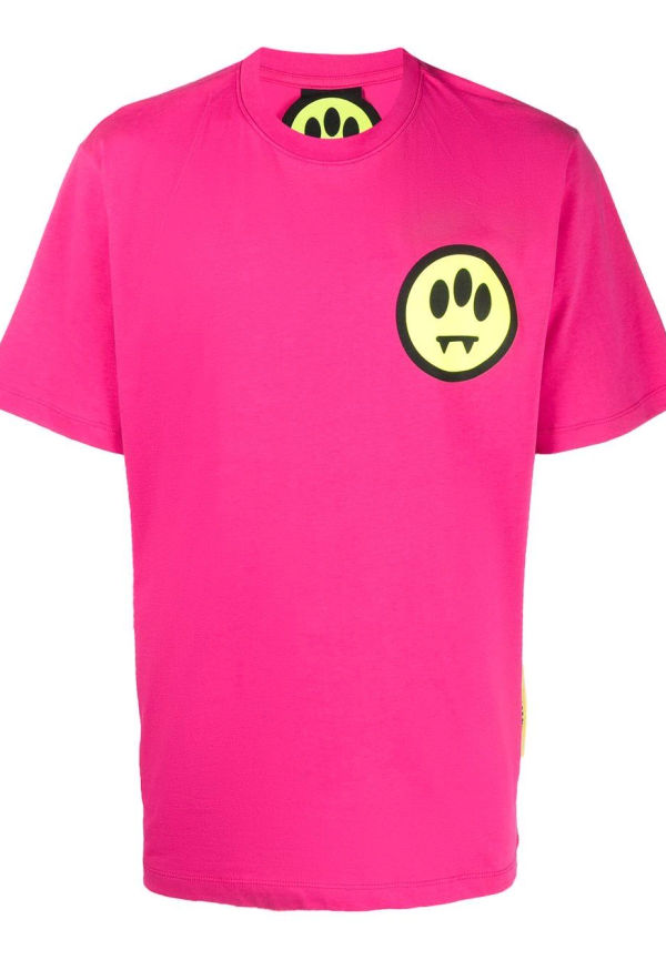 BARROW t-shirt med logotyp - Rosa