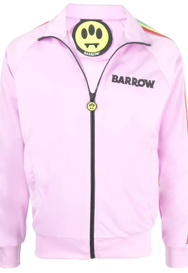 BARROW tröja med randdetalj - Rosa