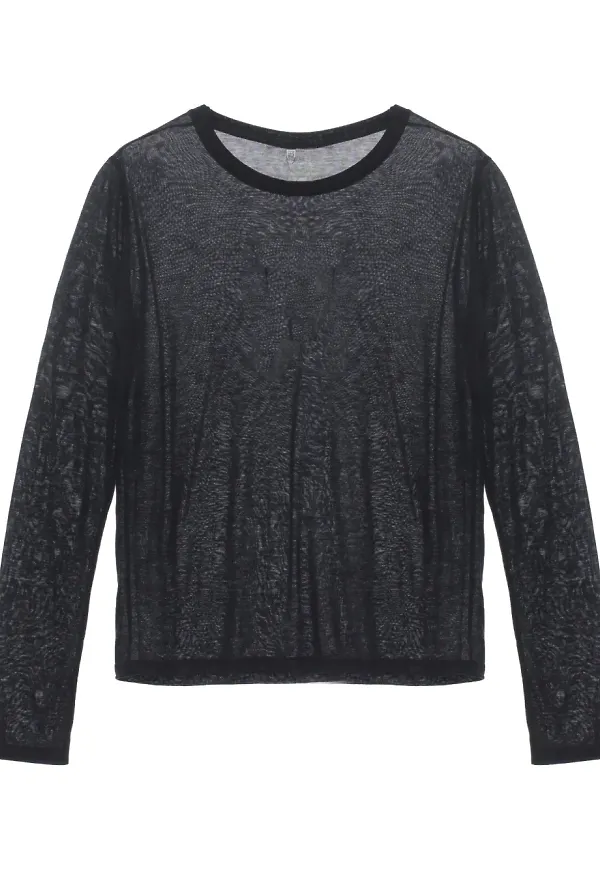 Baserange långärmad t-shirt - Svart