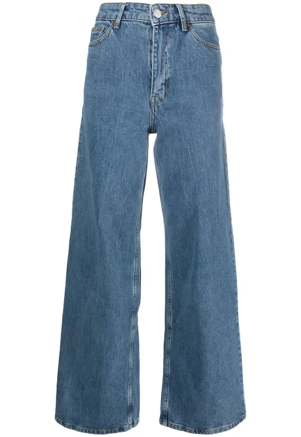 Baum Und Pferdgarten wide leg-jeans - Blå