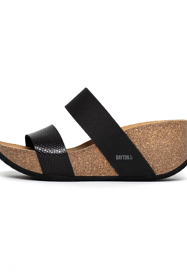 Bayton Pantolette 'Philomene' svart