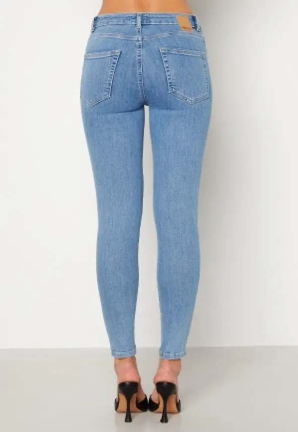 Pieces Delly Skinny MW Medium Blue Denim XL