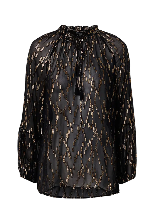 Ilse Jacobsen - Blus Sparkle 1320 - Svart