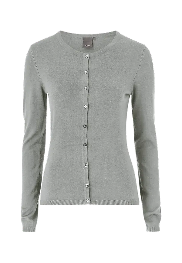 ICHI - Cardigan Mafa O Ca - Grå