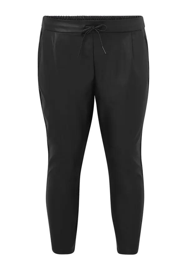 Vero Moda Curve - Byxor vmEva MR Loose String - Svart