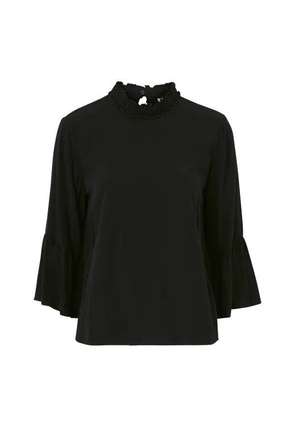JDY - Blus jdyKira 3/4 Top Wvn - Svart