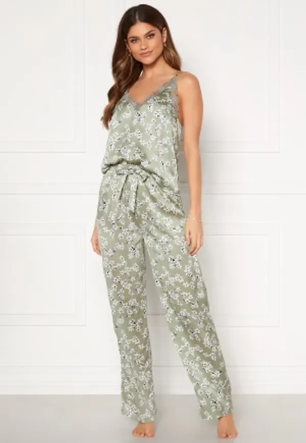 BUBBLEROOM Steph printed pyjama set Dusty green / Floral 34