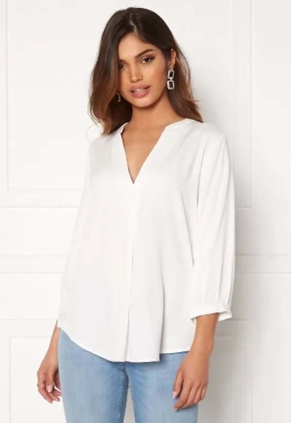 VILA Dania 3/4 Shirt Optical Snow 36