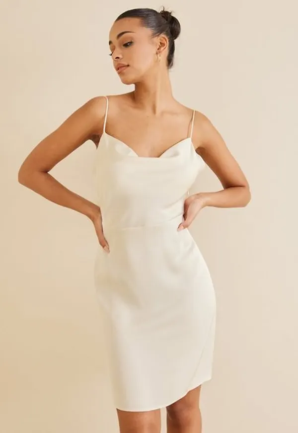 Vila Viravenna S/L Deep Back Dress/Dc Fodralklänningar