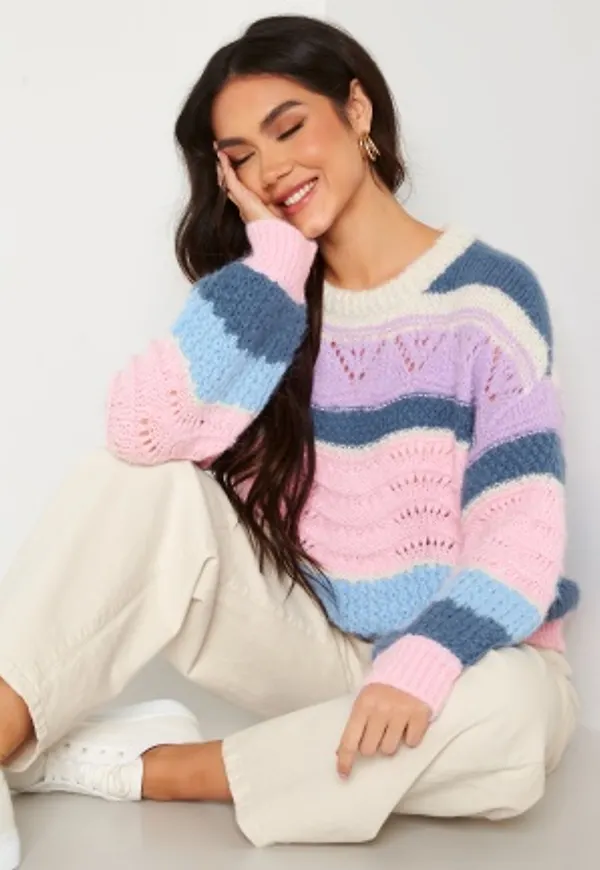 VERO MODA Boheme LS O-Neck Blouse Parfait Pink Detail: M