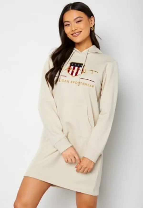 GANT Archive Shield Hoodie Dress 34 Putty XXL