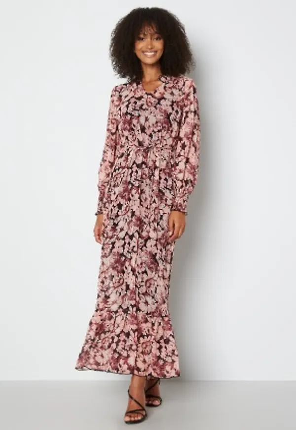 ONLY Skye L/S Ankle Dress Rose Brown S
