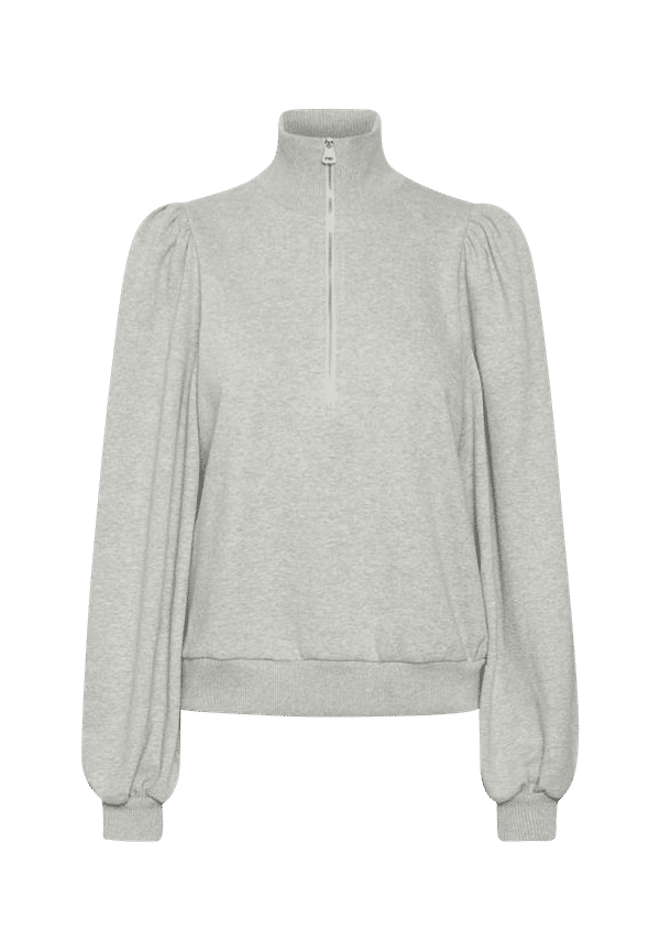 Gestuz - Sweatshirt NankitaGZ Zipper Sweatshirt - GrÃ¥