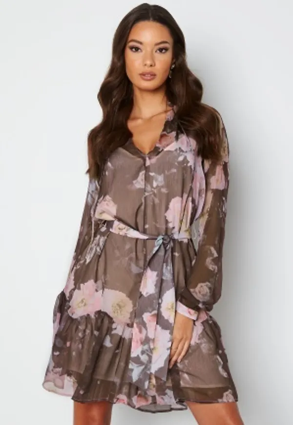 Guess Veronica Dress P60G Motion Roses Bl XS