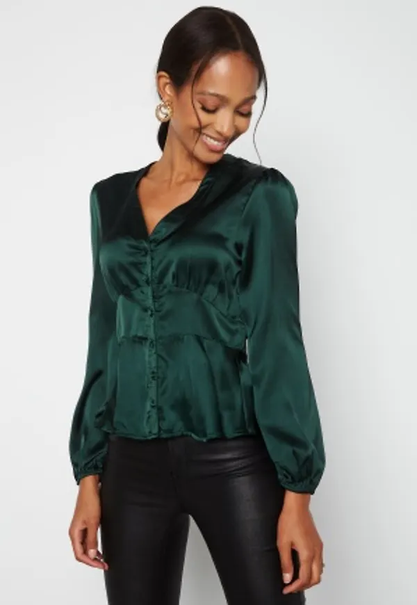 BUBBLEROOM Prudence blouse Dark green 46