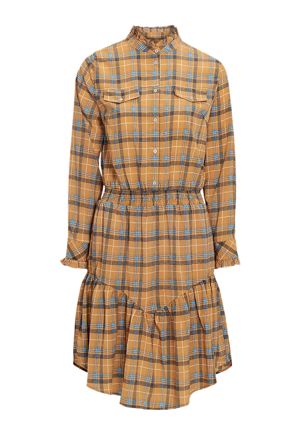co'couture - Klänning Marlon Check Dress - Brun