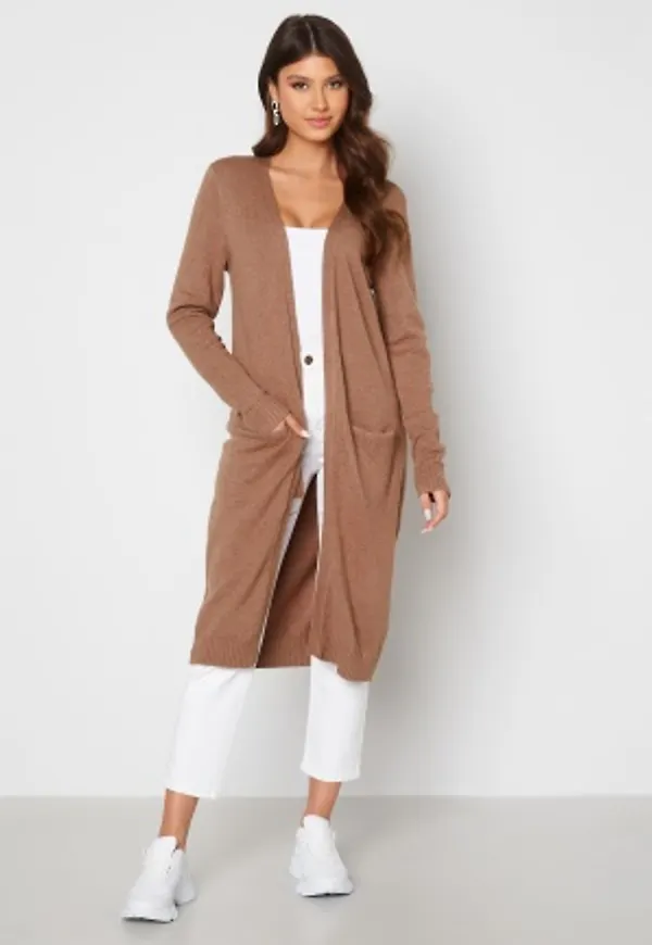 VILA Ril Long Knit Cardigan Portabella Detail: M S