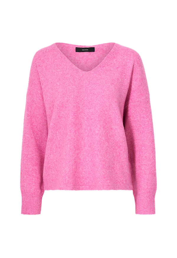 Vero Moda - Tröja vmDoffy LS V-neck Stripe Blouse - Lila