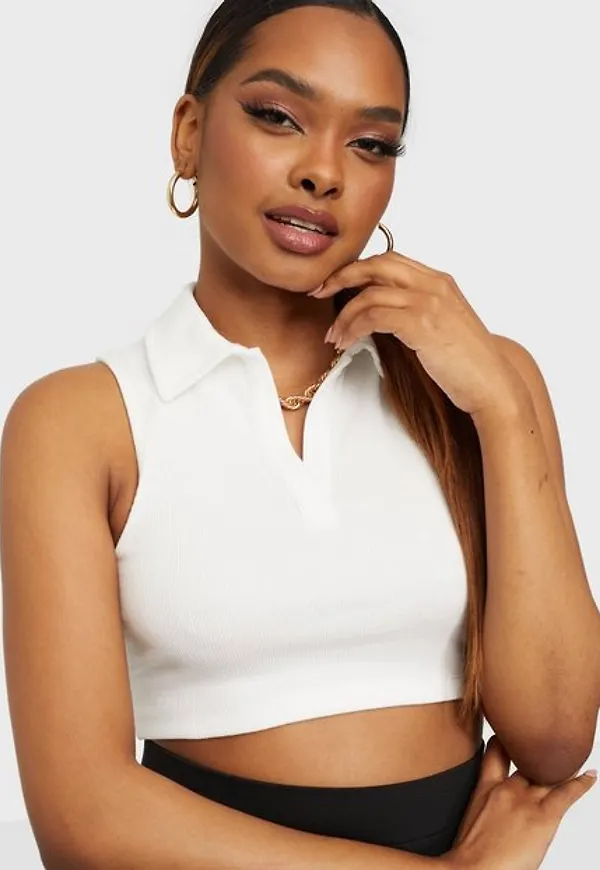 NLY Trend Cropped Collar Top Crop tops