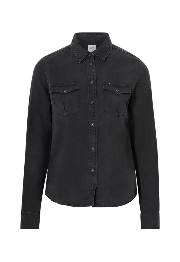 Lee - Jeansskjorta Regular Western Shirt - Svart