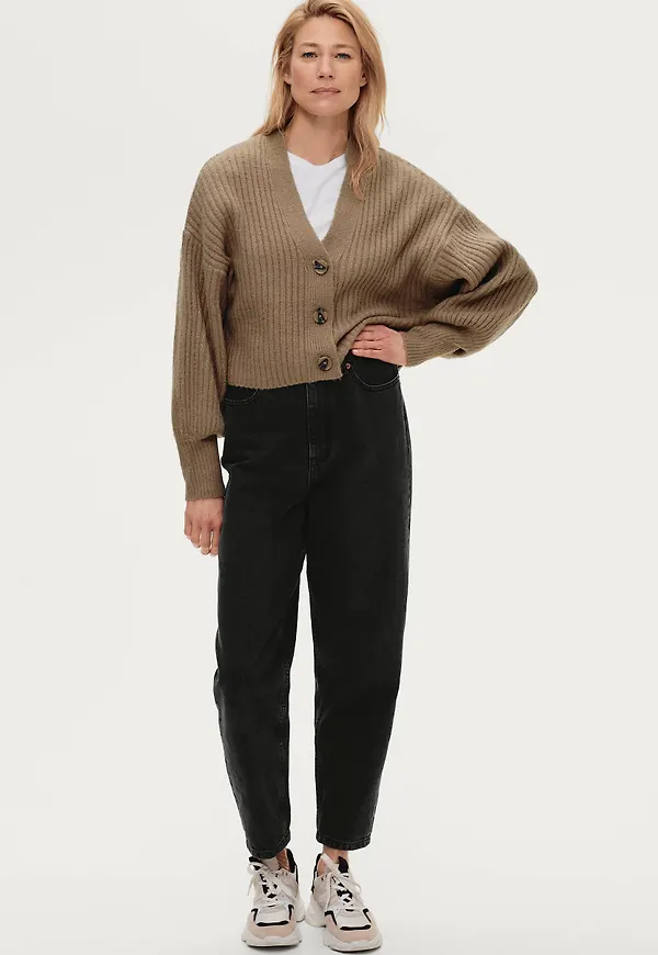 Gina Tricot - Cardigan Rosie Knitted - Brun