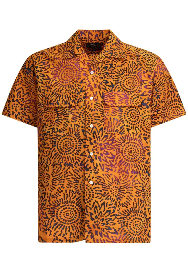 BEAMS PLUS blommig skjorta - Orange