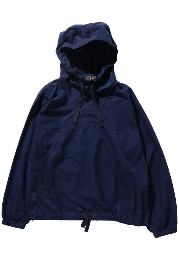 BEAMS PLUS hoodie med textur - Blå