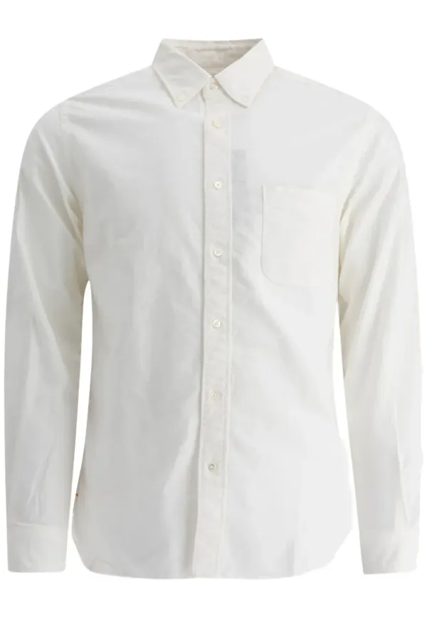 BEAMS PLUS oxfordskjorta med ficka - Vit