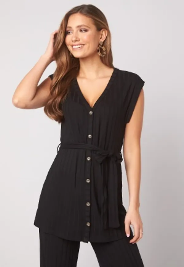 Happy Holly Mila vest top Black 48/50