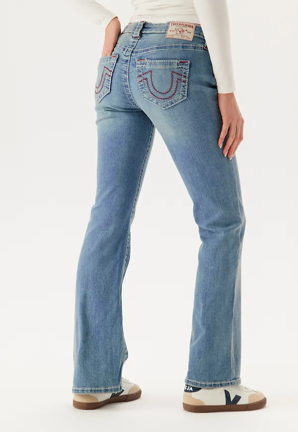 Becca Mid Rise Boot Cut Big T