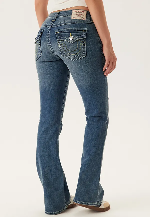 Becca Mid Rise Boot Cut Flap