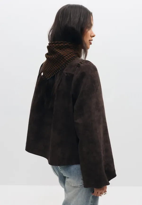 BECKSÖNDERGAARD - Brun - Gingham Wica Scarf