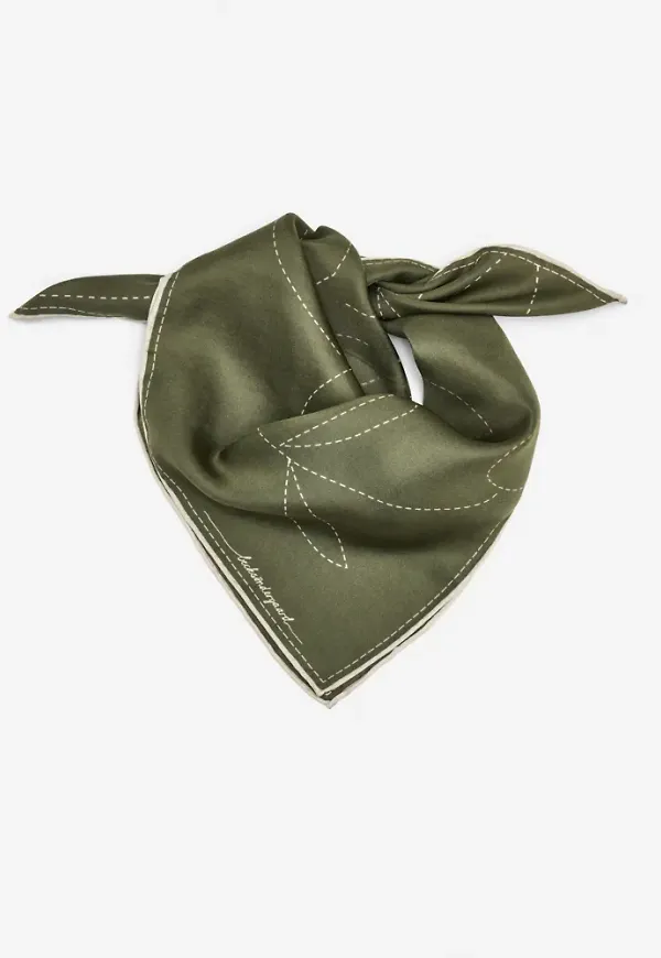 BECKSÖNDERGAARD - Grön - Stitched Efloria Sia Scarf