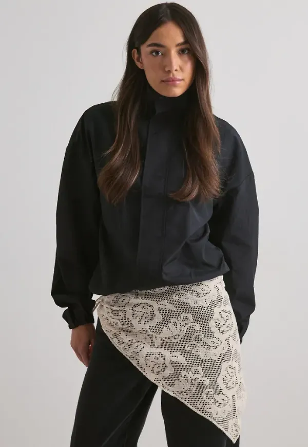 BECKSÖNDERGAARD - Vit - Croflora Triangle Scarf
