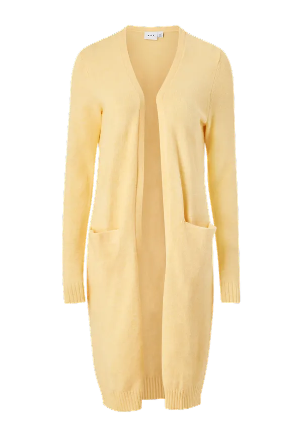 Vila - Cardigan viRil L/S Long Knit - Gul