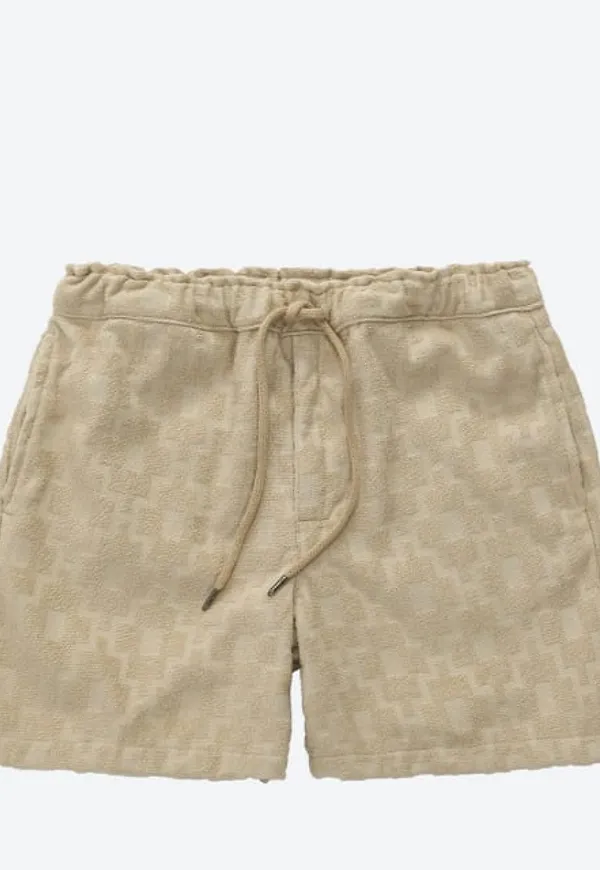 Beige Machu Terry Shorts