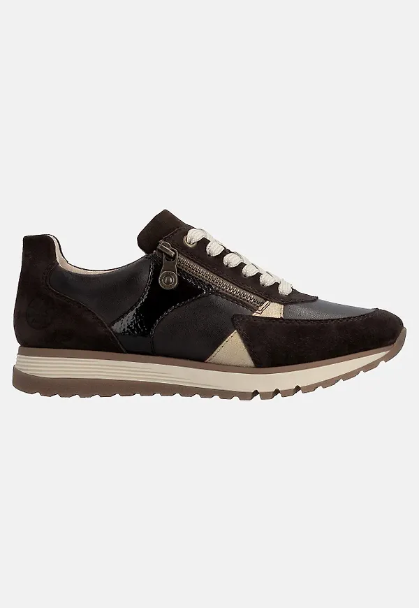 Bekväm sneaker i skinn