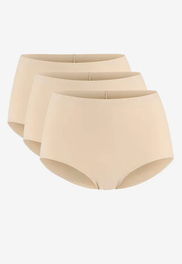 Bekväm trosa med hög midja 3-pack