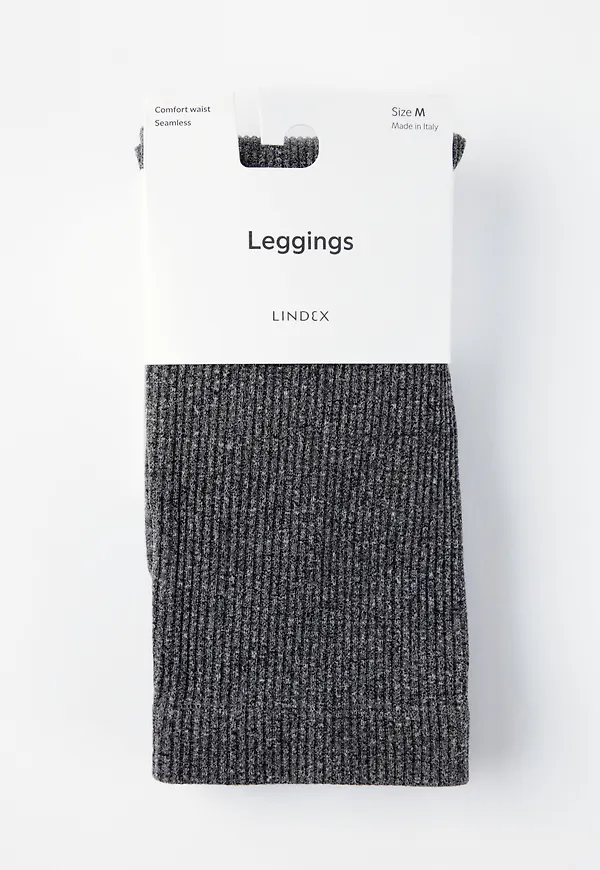 Bekväma ribbade leggings i seamless design