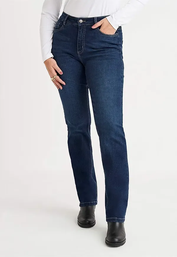 Stretchjeans med rakt ben - tre längder Linnea