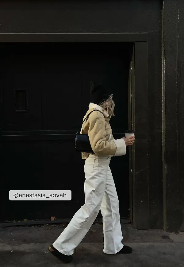 Belen Hostalet x NA-KD Jacka med detalj i pälsimitation - Beige