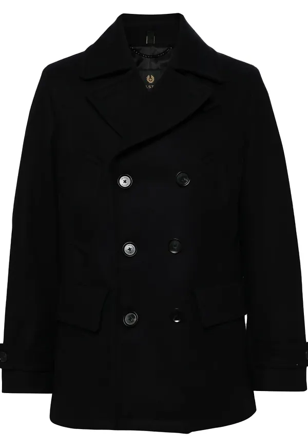 Belstaff dubbelknäppt kappa - Blå