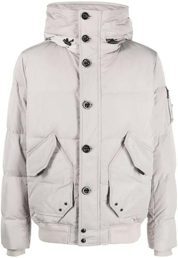 Belstaff Radar vadderad jacka med huva - Grå