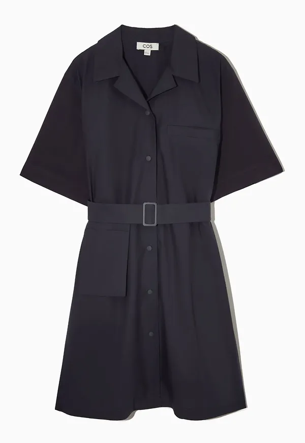 BELTED SHIRT DRESS